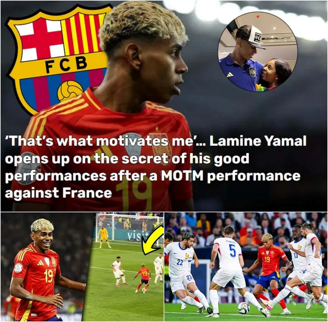 Cover Image for 🗣️ “Eso Es Lo Que Me Motiva…” – Lamine Yamal Revela El Secreto De Su Gran Actuación Tras La Gran Batalla Con Mbappé Que Enloqueció A España. 🔥 De Un Joven De 17 Años A Una Pesadilla Para La Selección Francesa: ¡yamal Ha Revelado El Secreto Nunca Antes Visto De La Actuación Que Enloqueció A Europa!
