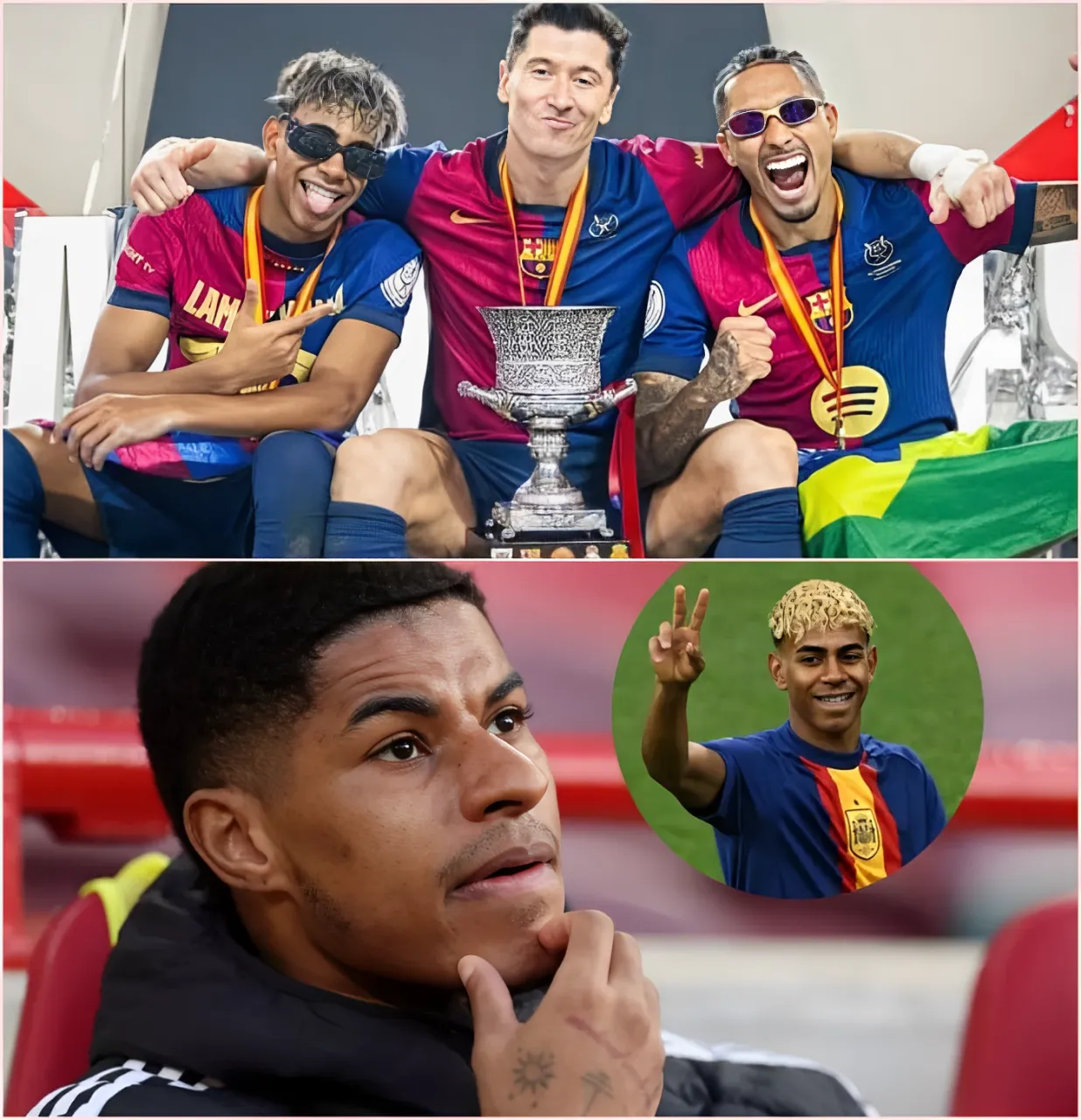 Cover Image for RÉVÉLATION CHOC AU CAMP NOU ! Rashford encense Yamal, mais la riposte glaciale du prodige et de deux autres stars du Barça plonge le vestiaire dans un malaise inédit — un début de règne déjà sous tension…