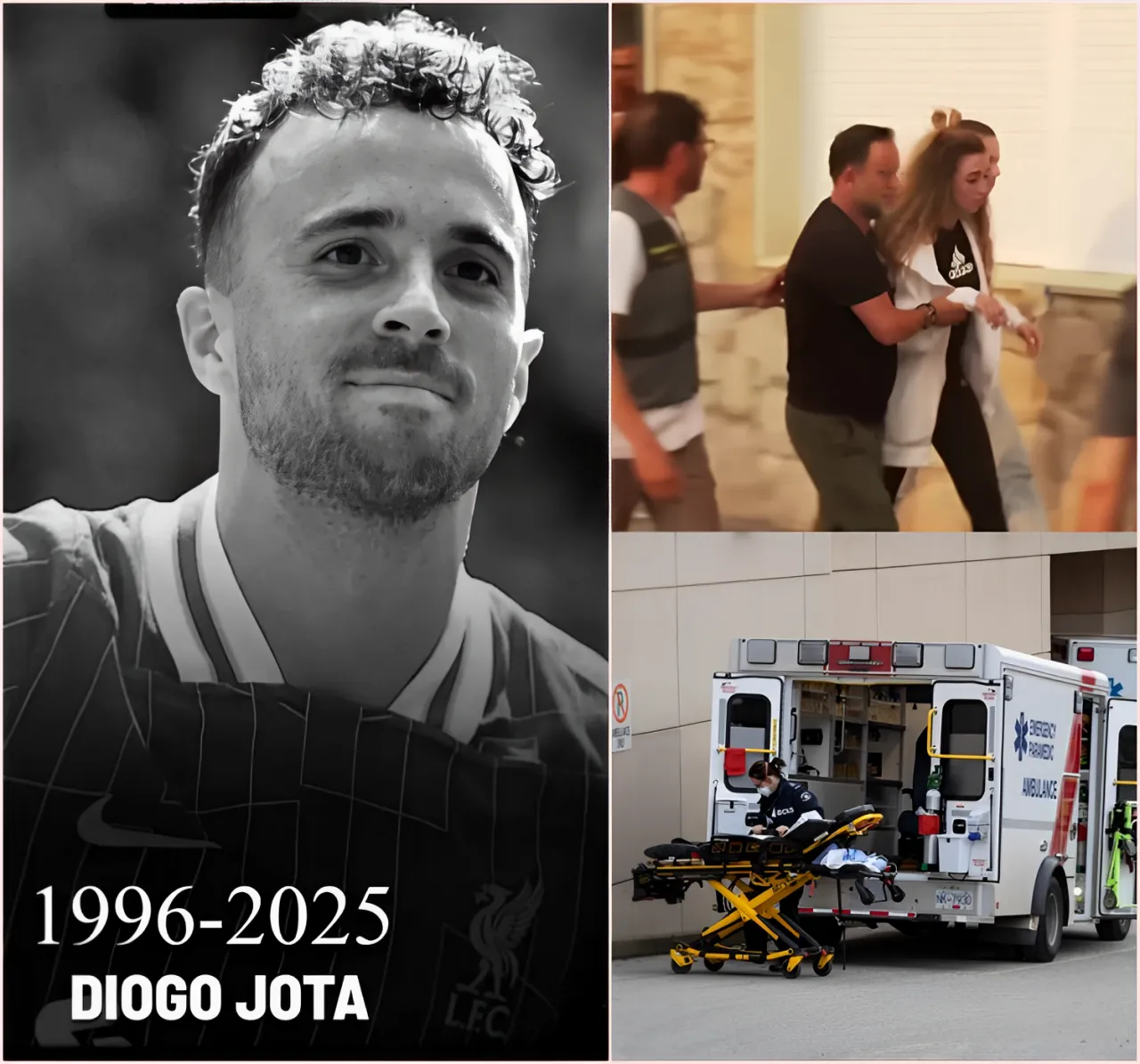 Cover Image for URGENCE ! Le dernier message de Diogo Jota provoque un choc énorme chez son épouse, qui s’effondre et doit être hospitalisée en urgence, toute la famille lutte contre la montre pour sauver sa vie – un drame inédit !