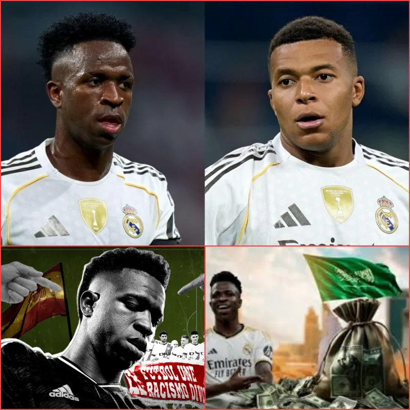 Cover Image for 🚨 Pas de salaire égal à Mbappé : Vinicius menace de quitter le Real Madrid – PSG, Man City et l’Arabie saoudite à l’affût !