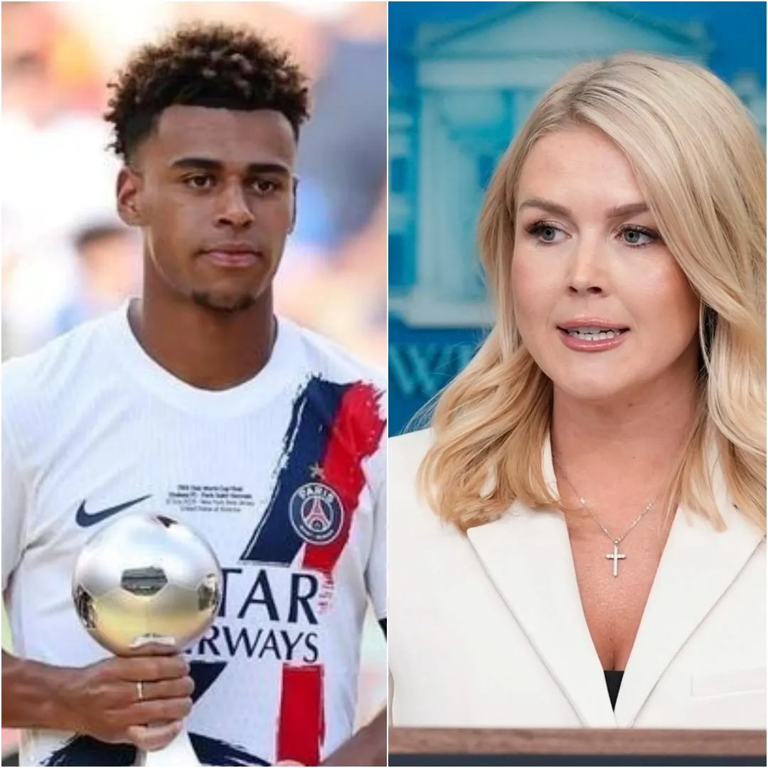 Cover Image for 🔥 « Assieds-toi, Barbie ! » – En seulement 12 mots, Désiré Doué a réduit Karoline Leavitt au silence en plein direct après que celle-ci a accusé le PSG « d’acheter les arbitres ». 👀 Le plateau s’est figé, Leavitt n’a pas su répondre… mais qu’est-ce qui a vraiment poussé le public à se lever et applaudir ?